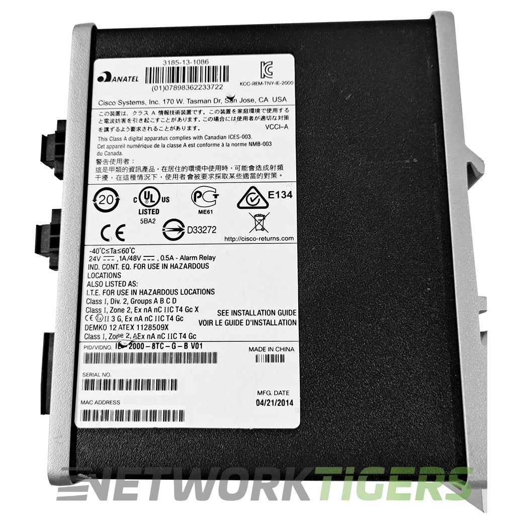 Cisco IE-2000-8TC-B IE 2000 Series 8x FE RJ45 2x FE Combo Switch