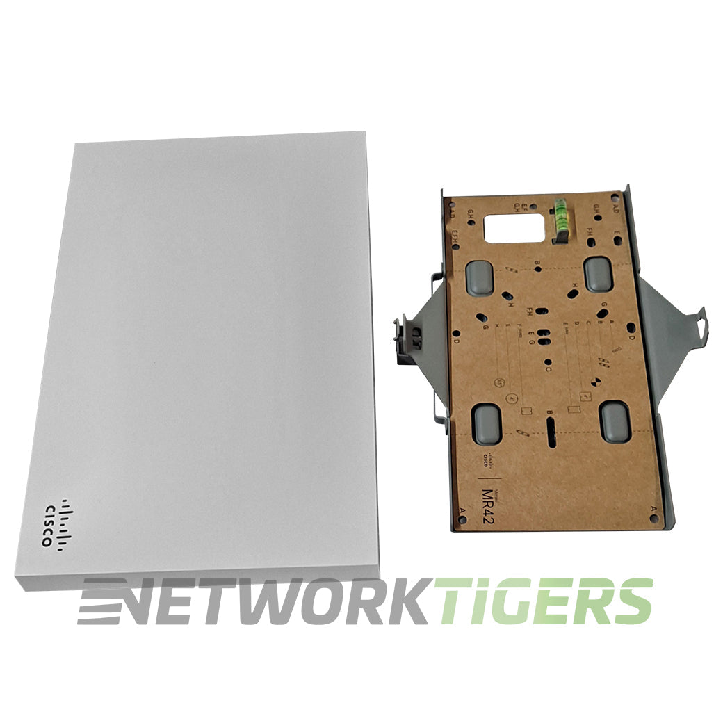 NEW Cisco Meraki MR42-HW Wi-Fi 5 802.11ac Internal Ant Unclaimed WAP w/ Mounts