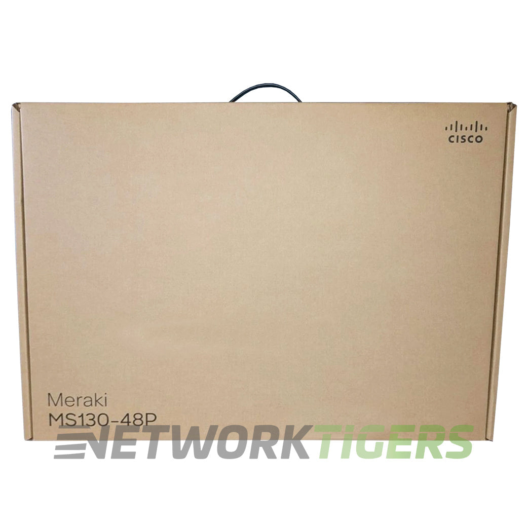 NEW Cisco MS130-48P-HW Meraki 48x 1GB PoE+ RJ45 4x 1GB SFP Unclaimed Switch
