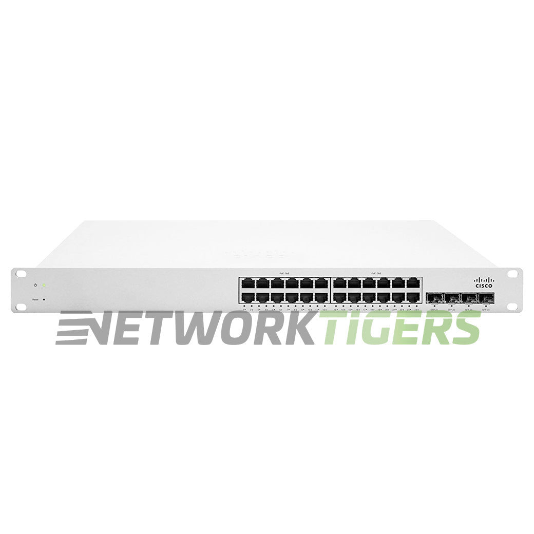 Cisco Meraki MS22P-HW 24x 1GB PoE+ RJ45 4x 1GB SFP Unclaimed Switch
