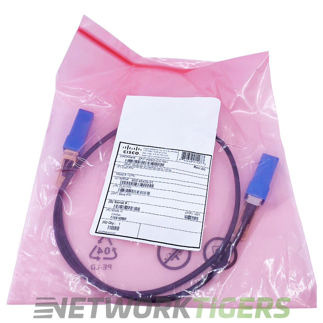 NEW Cisco SFP-H25G-CU1M 1m 25GB SFP28 Direct Attach Copper Twinax Cable