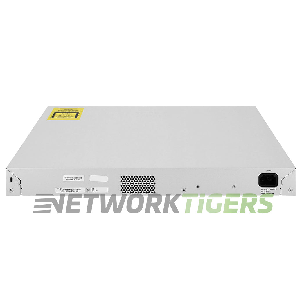 Cisco WS-C2960L-48PS-LL Catalyst 2960L 48x 1GB PoE+ RJ45 4x 1GB SFP Switch