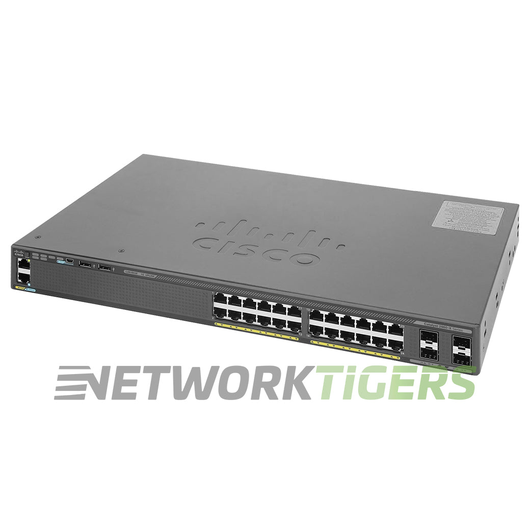 NEW Cisco WS-C2960X-24TS-L Catalyst 2960X 24x 1GB RJ45 4x 1GB SFP Switch