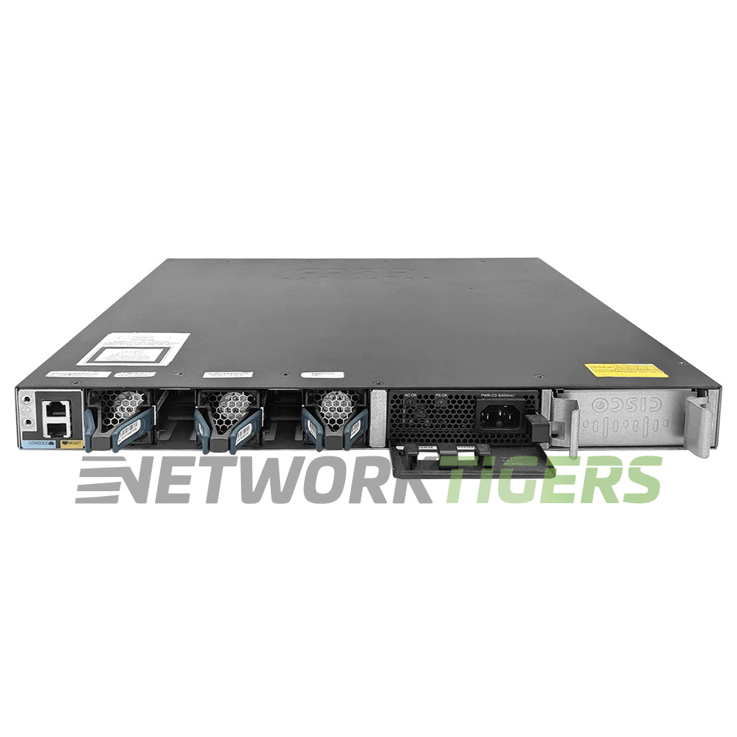 Cisco WS-C3650-24PWS-S 24x 1GB PoE+ RJ45 4x 1GB SFP Switch w/ 5x APL