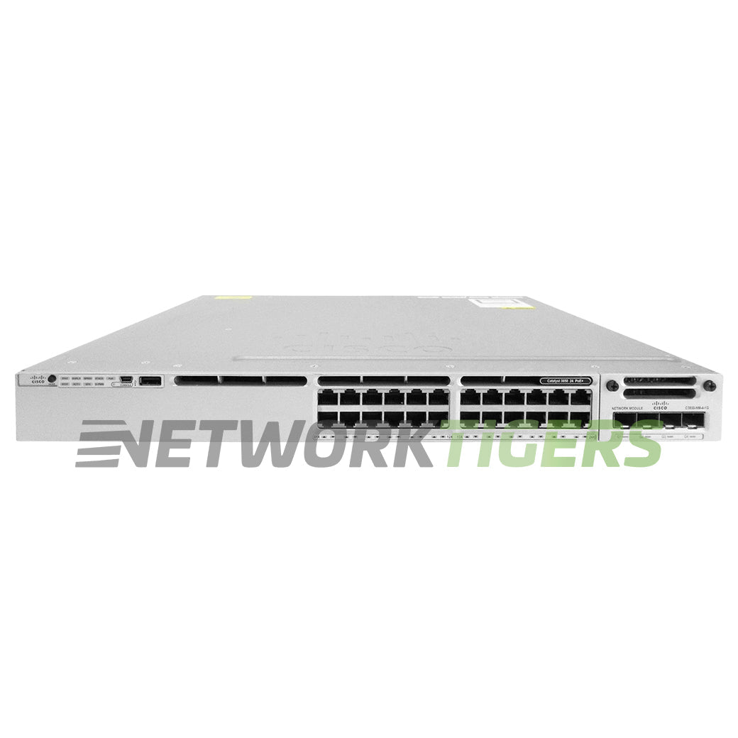NEW Cisco WS-C3850-24P-L 24x 1GB PoE+ RJ-45 1x Free Module Slot Switch