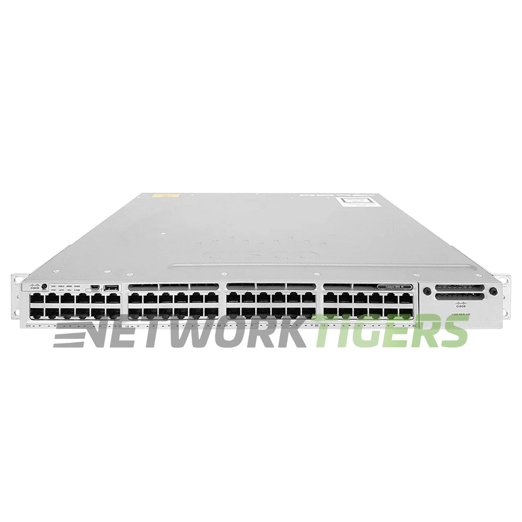 NEW Cisco WS-C3850-48F-L 48x 1GB PoE+ RJ45 1x Free Module Slot Switch