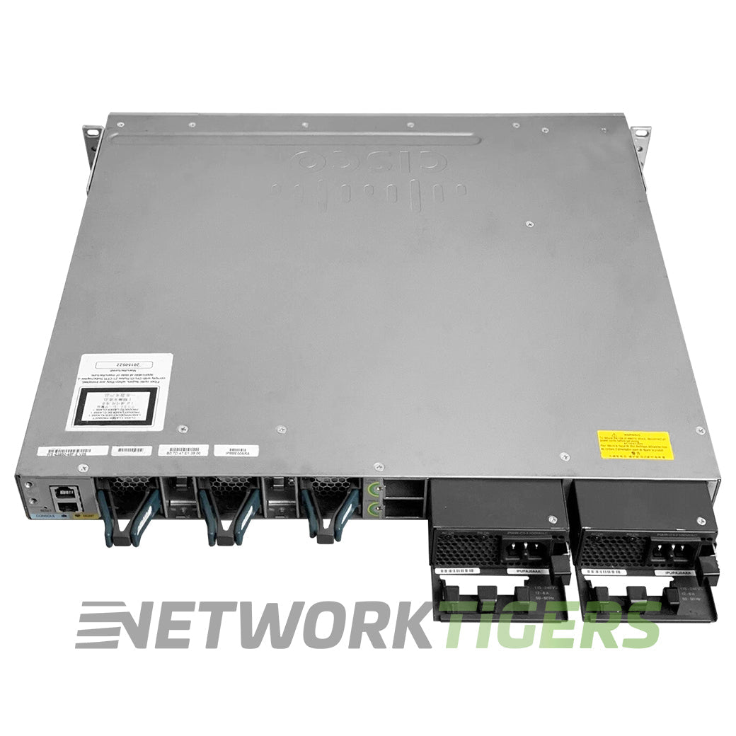 NEW Cisco WS-C3850-48F-L 48x 1GB PoE+ RJ45 1x Free Module Slot Switch