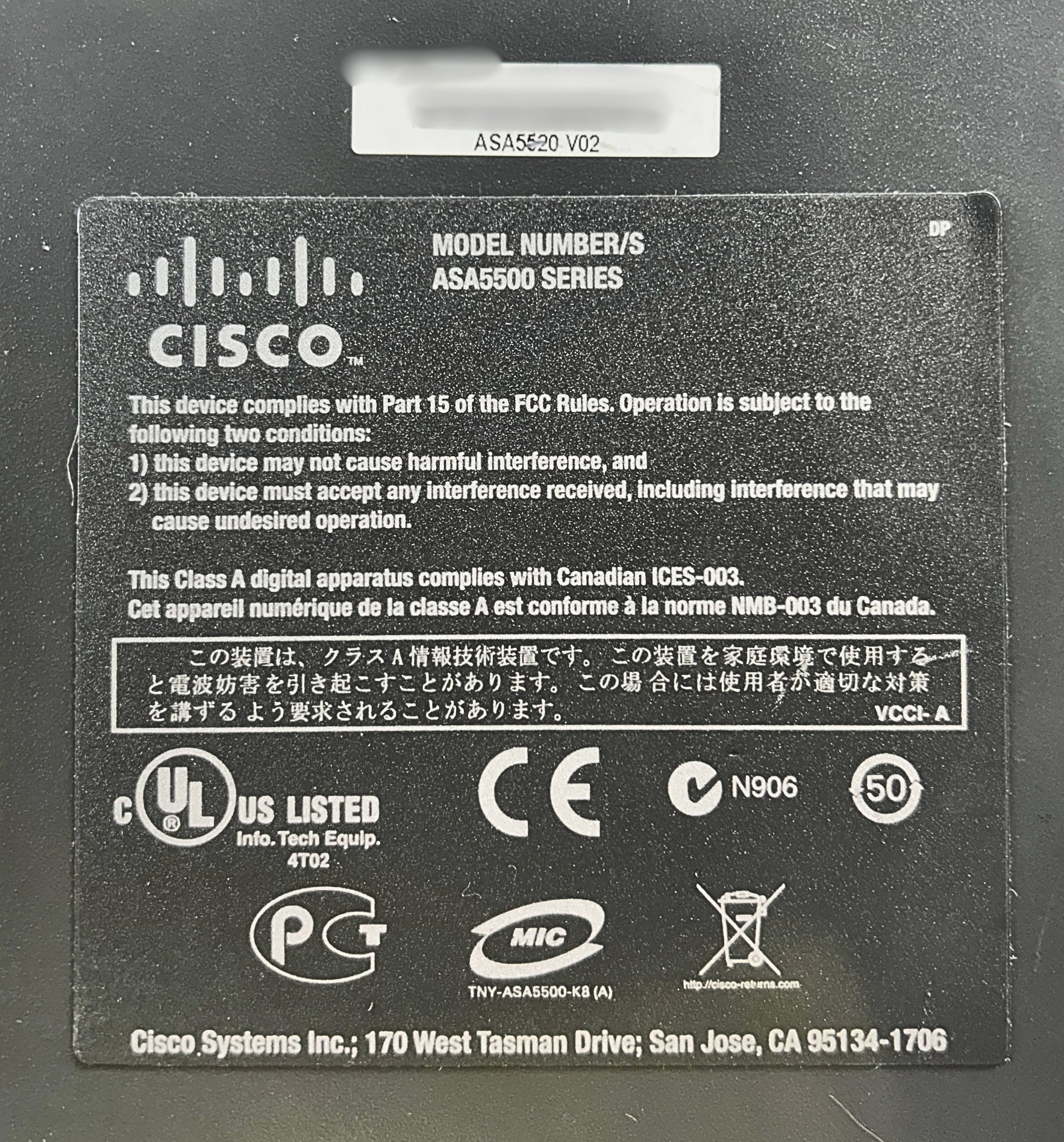 Cisco ASA5520-K9 Cisco ASA 5520-K9 Adaptive Security Appliance
