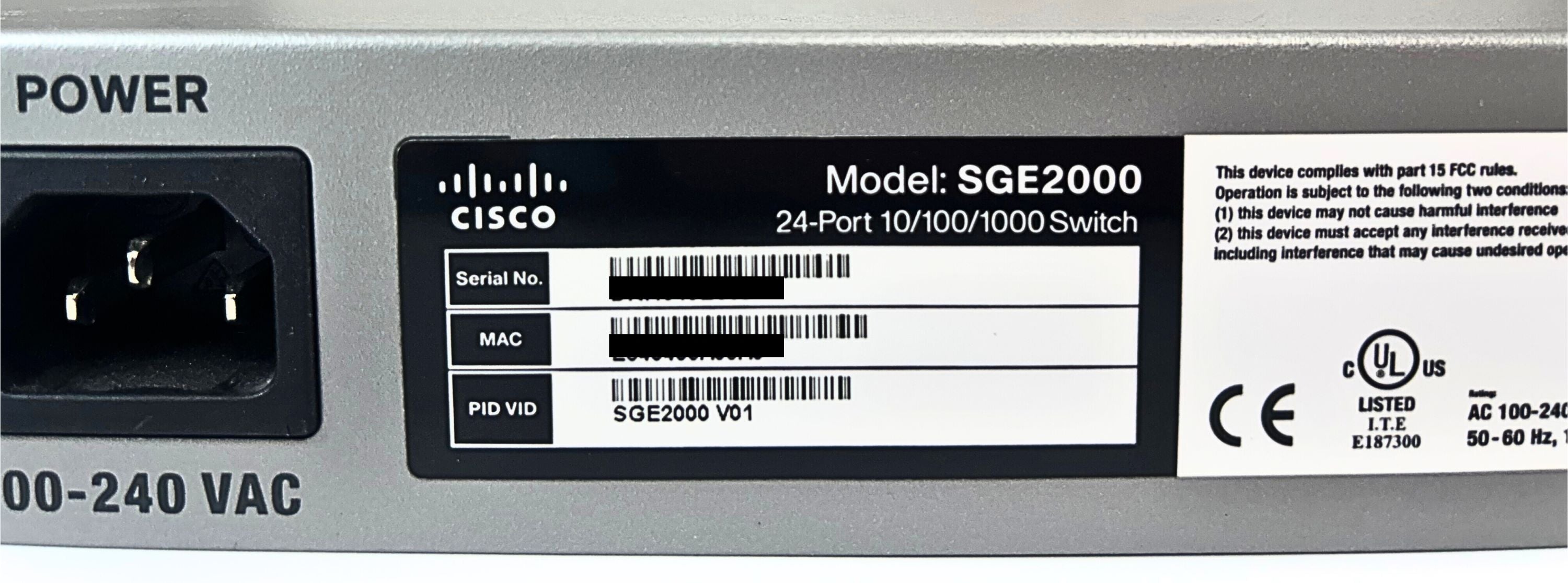 Cisco SGE2000 Small Business 24 Port Gigabit Switch