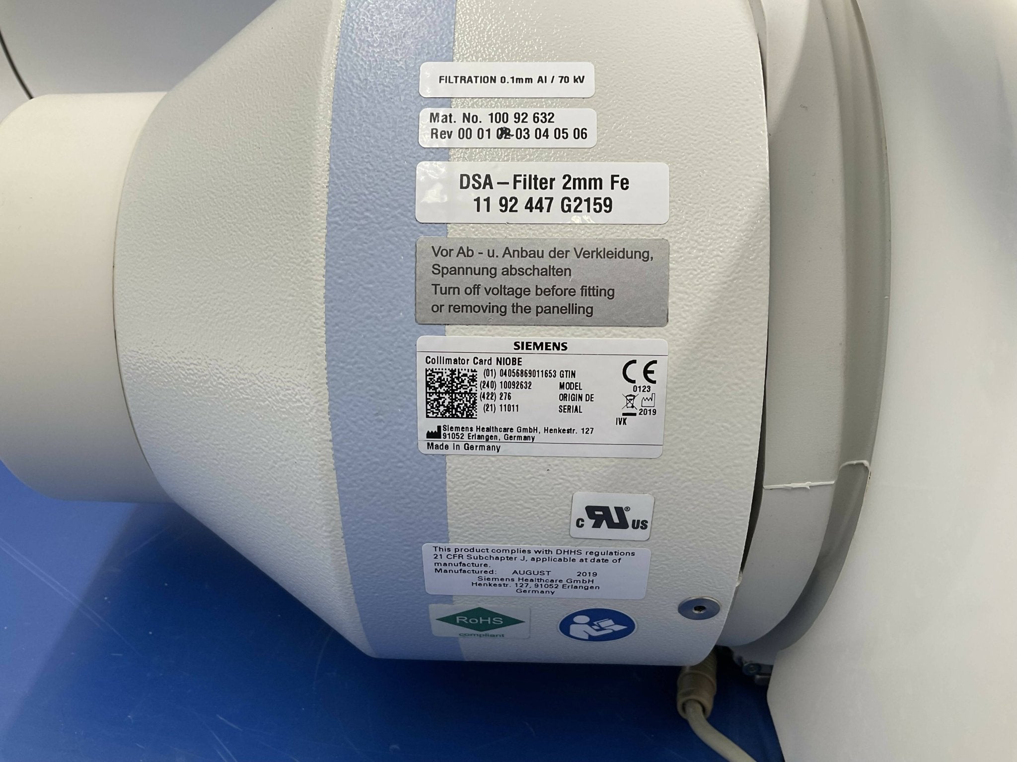 COLLIMATOR CARD NIOBE (10092632) SIEMENS