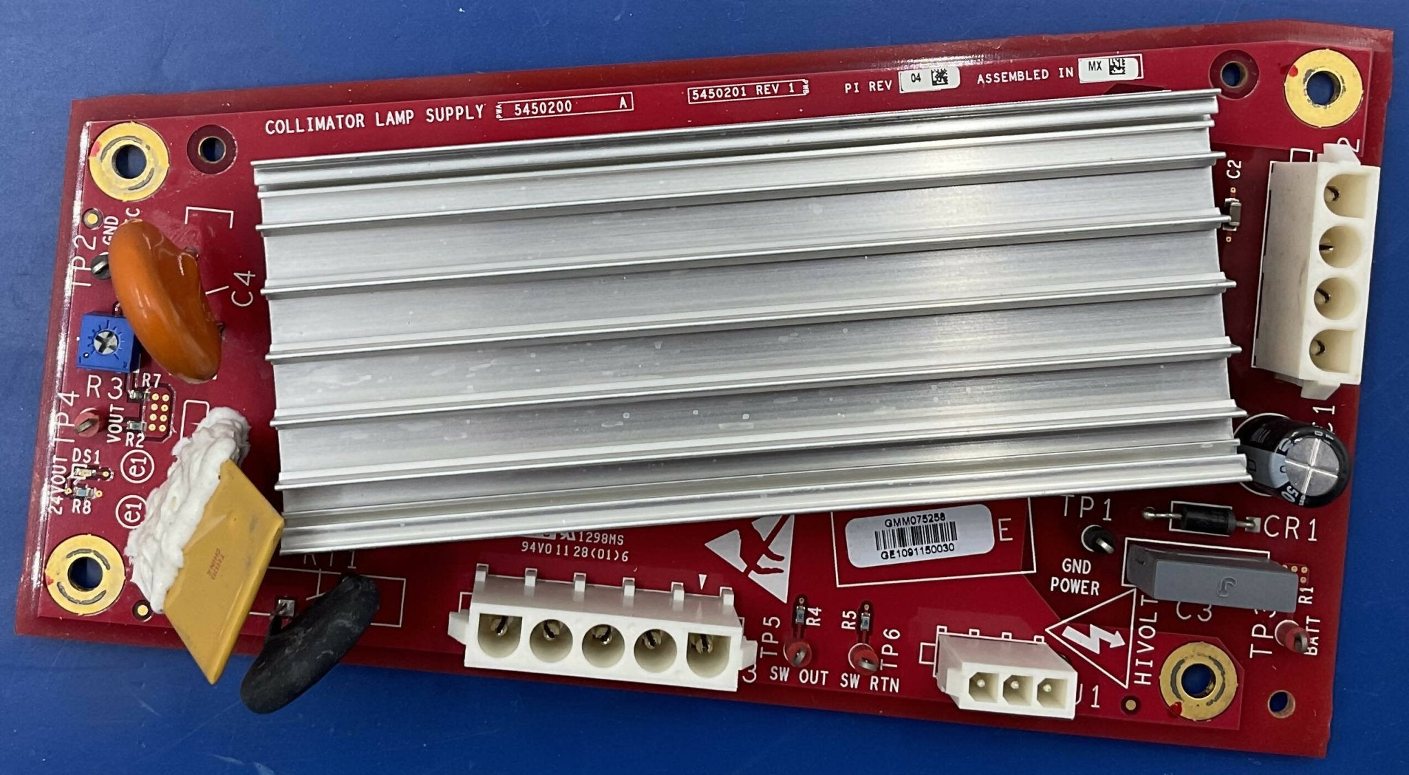 COLLIMATOR LAMP SUPPLY (5450200 A/5450201 REV 1 GE