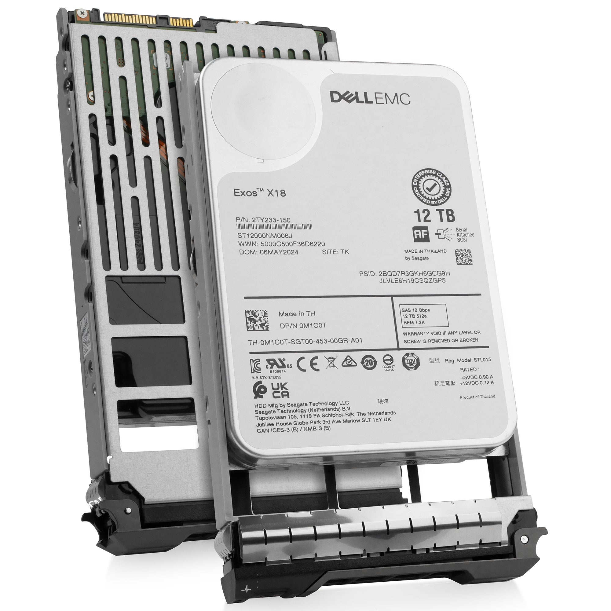 Dell G13 NFWH2 12TB 7.2K RPM SAS 12Gb/s 512e 3.5in Hard Drive