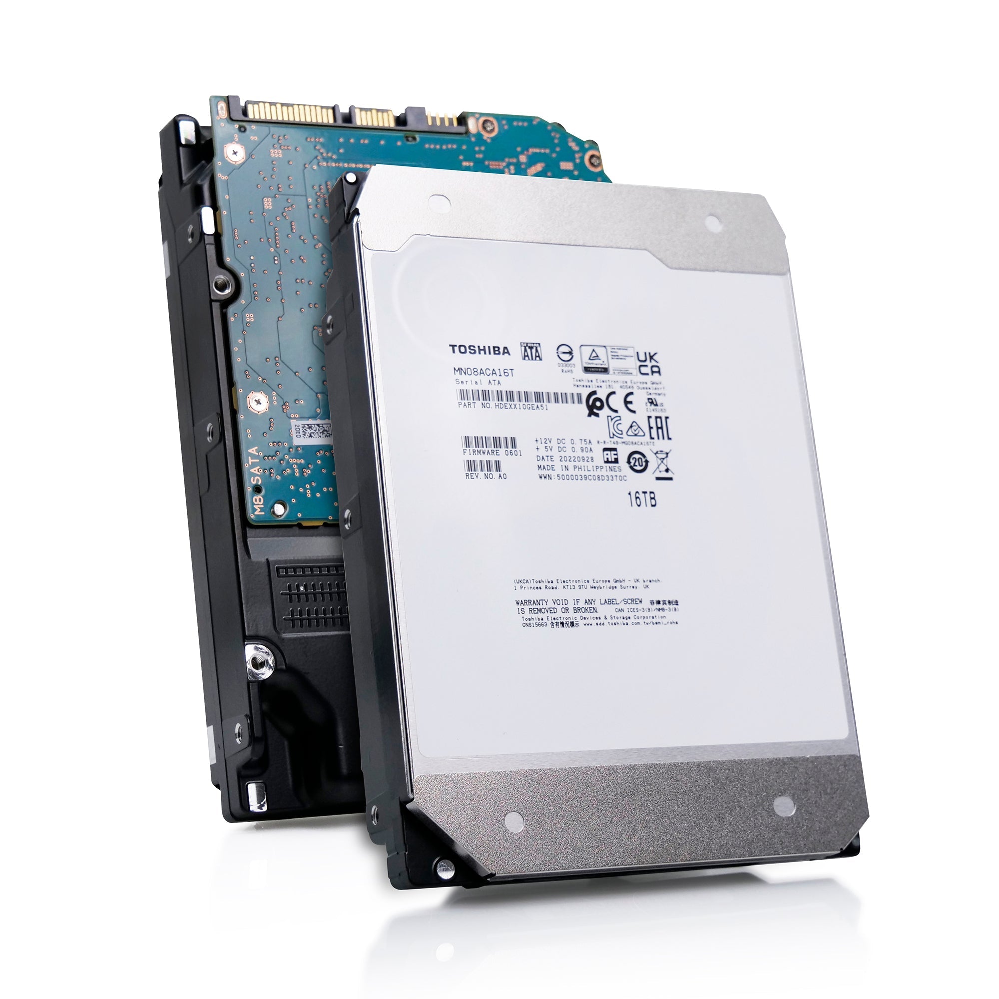 Toshiba MN08 MN08ACA16T 16TB 7.2K RPM SATA 6Gb/s 512e 3.5in Recertified Hard Drive