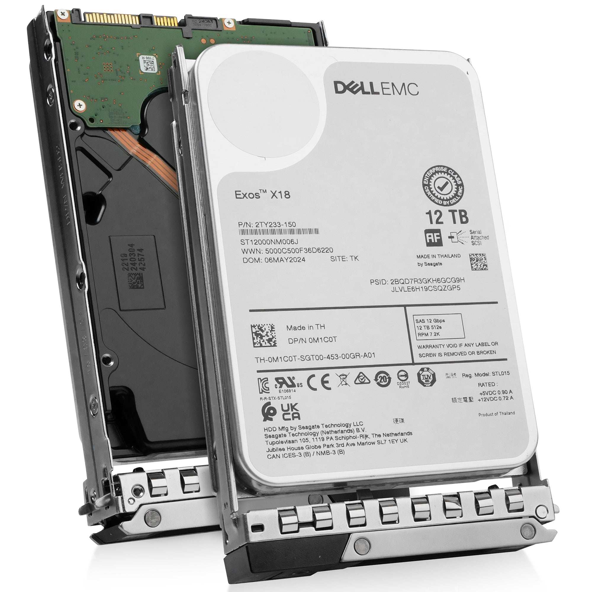 Dell G14 0X425Y 12TB 7.2K RPM SAS 12Gb/s 512e 3.5in Hard Drive