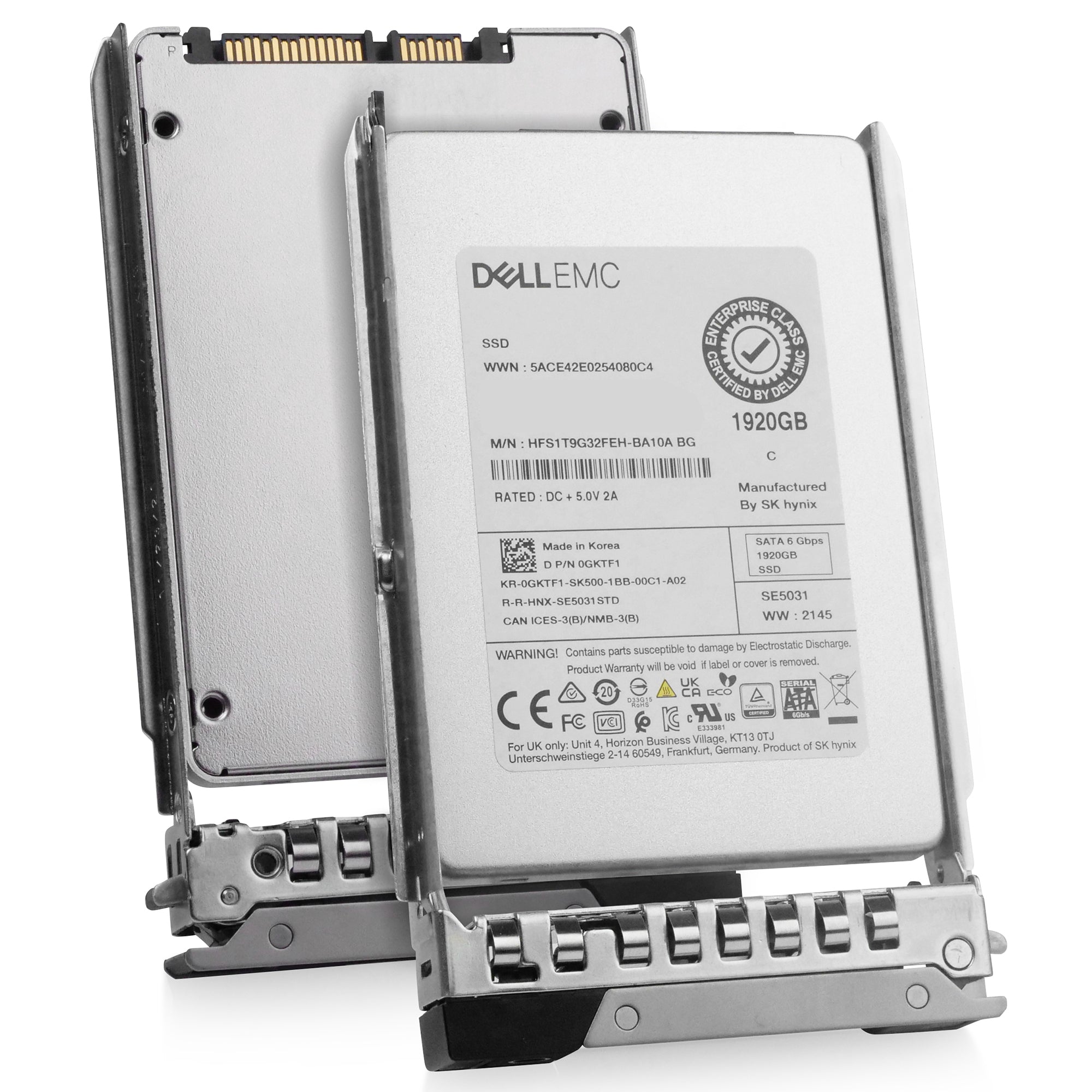 Dell G14 59P1J 1.92TB 3 DWPD SATA 6Gb/s Mixed-Use 3D TLC 2.5in Refurbished SSD