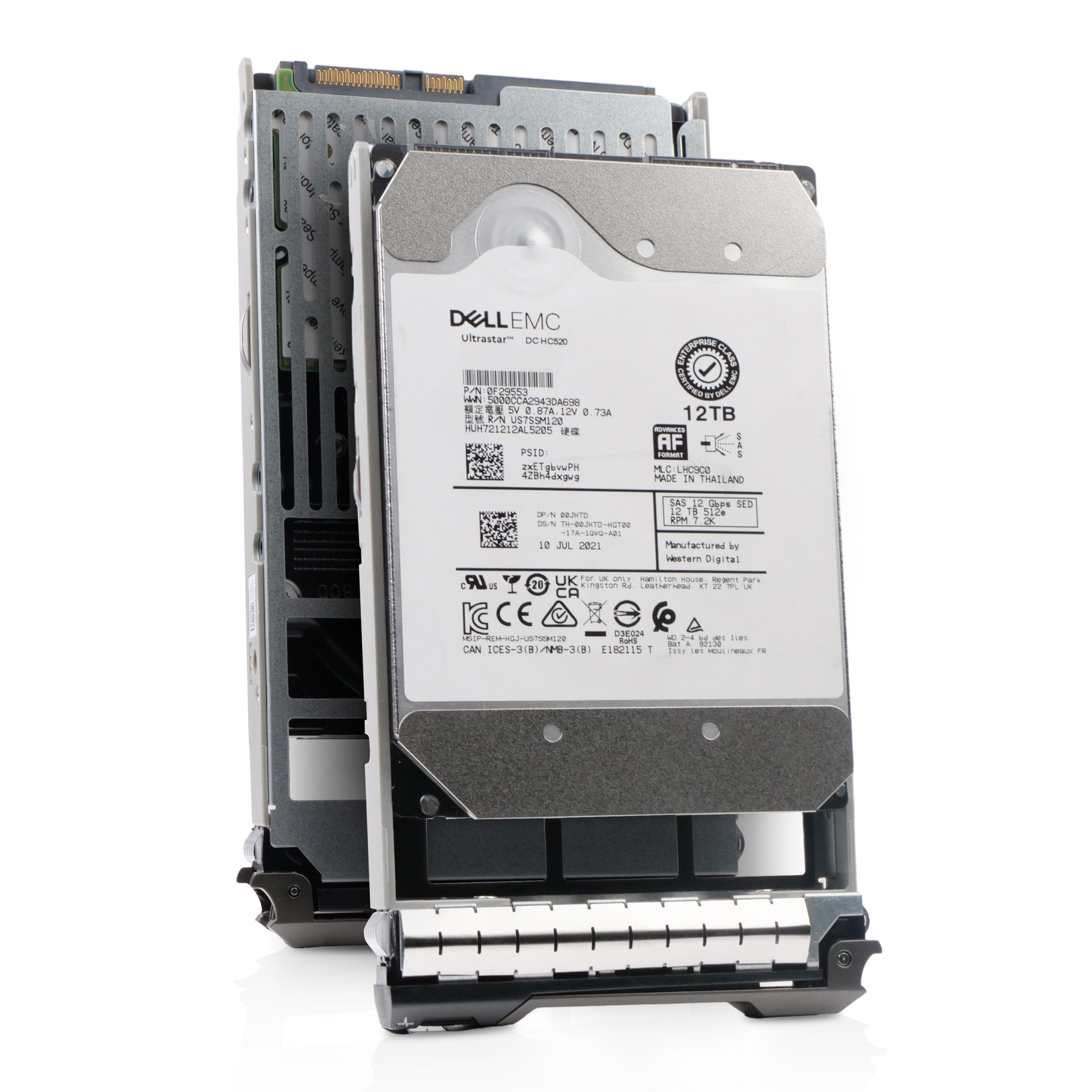 Dell G13 0RJ82R 12TB 7.2K RPM SAS 12Gb/s 512e 256MB 3.5in Refurbished HDD