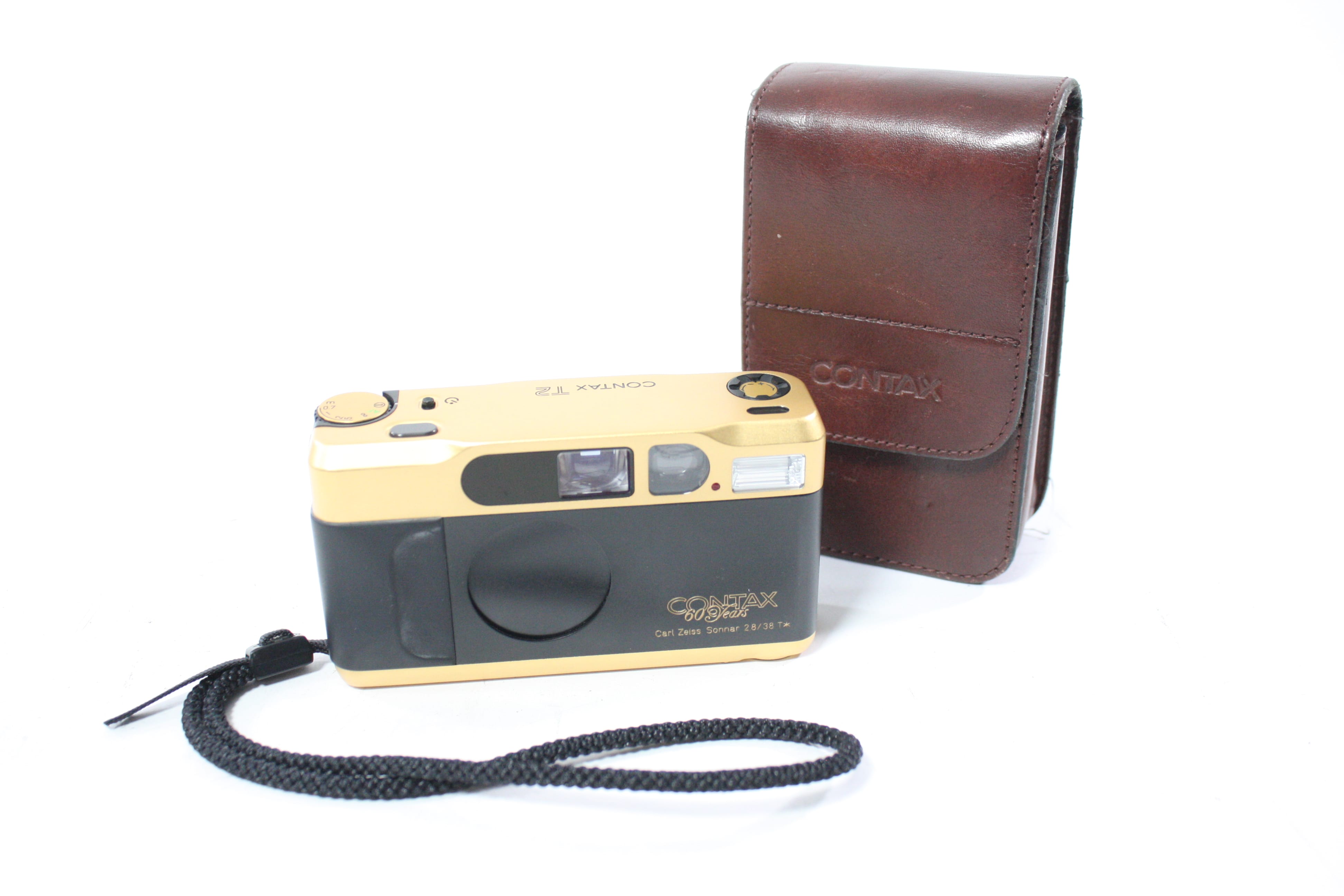 Contax T2 35mm Point and Shoot Camera (Gold, 60th Anniversary Edition)