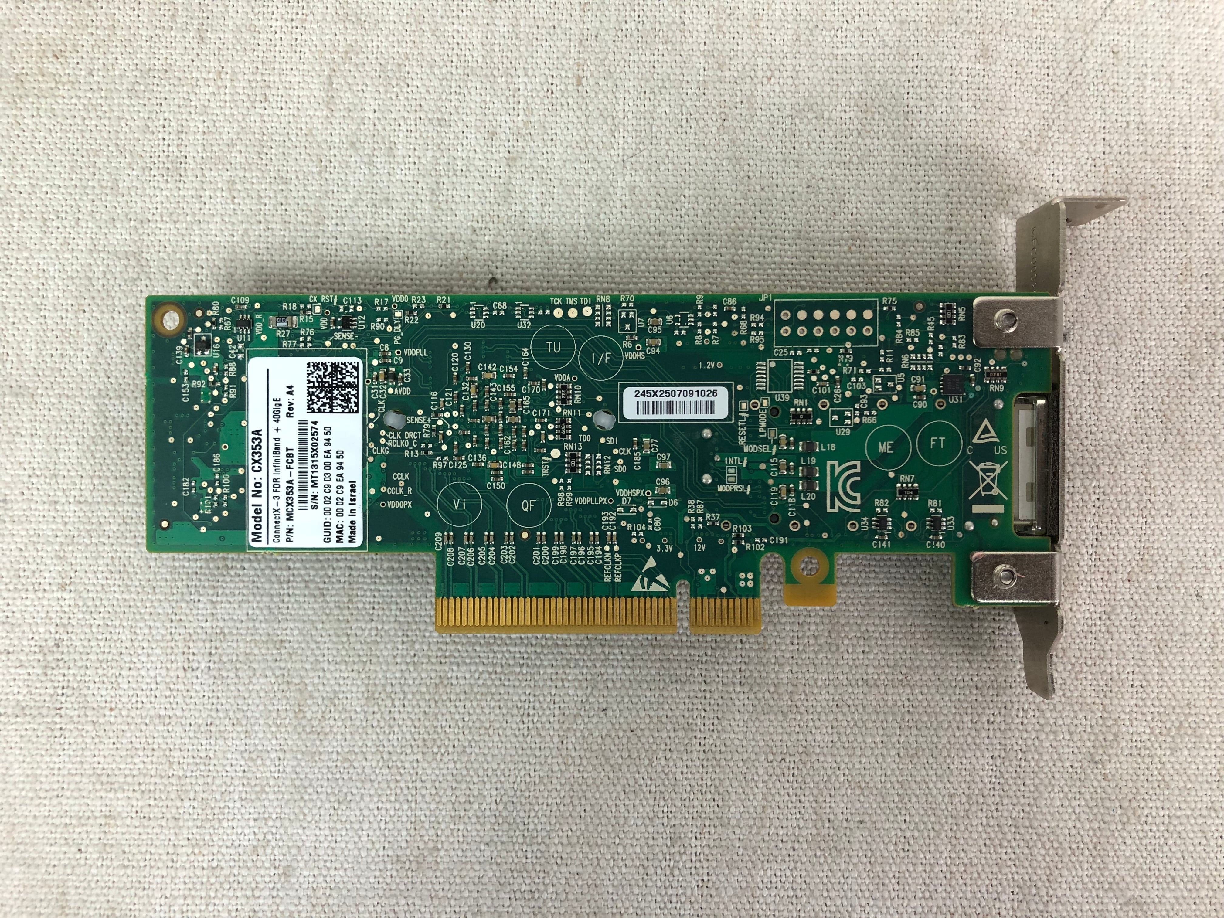 Mellanox ConnectX-3 VPI Single Port QSFP+ FDR IB Network Adapter MCX353A-FCBT