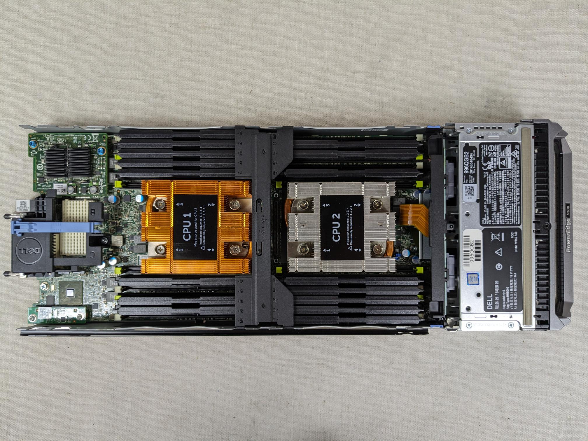 Dell PowerEdge M630 VRTX 1.8” Blade Server 2x 12 Core E5-2690v3 384GB 2x 200GB