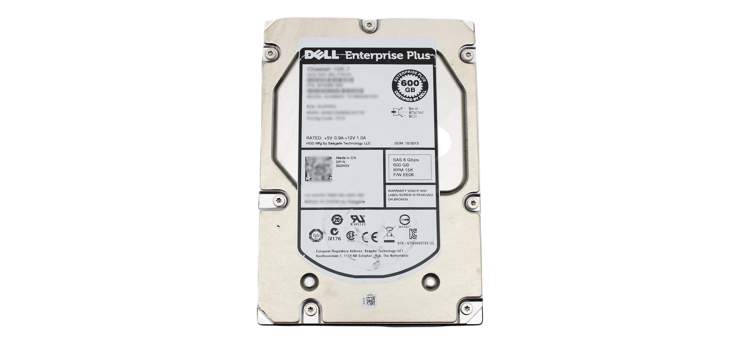 Dell 02R3X 600GB 15K SAS 3.5" 6G