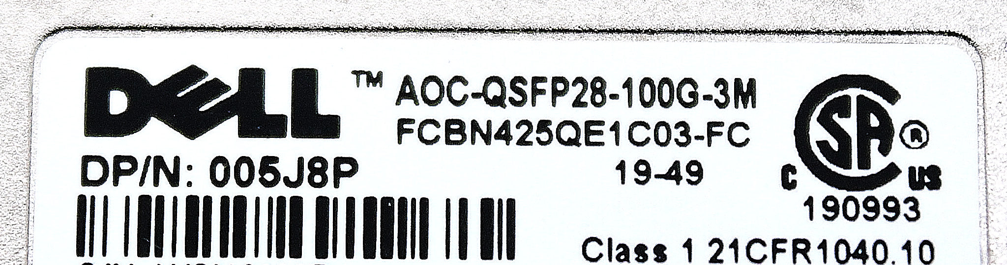 Dell 05J8P DELL AOC-QSFP28-100G-3M