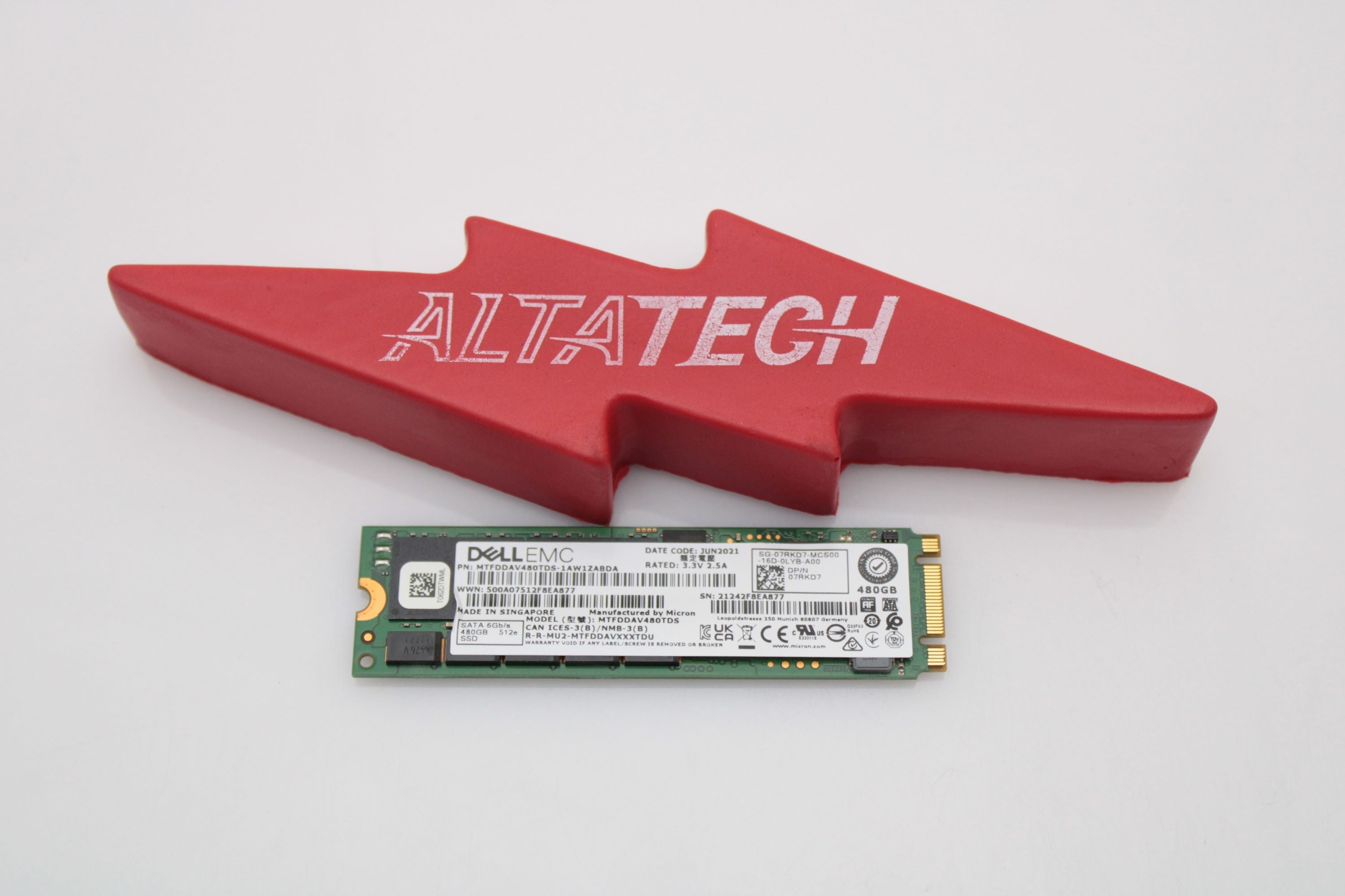 Dell 07RKD7 480GB SSD Sata m.2 for Boss Controller