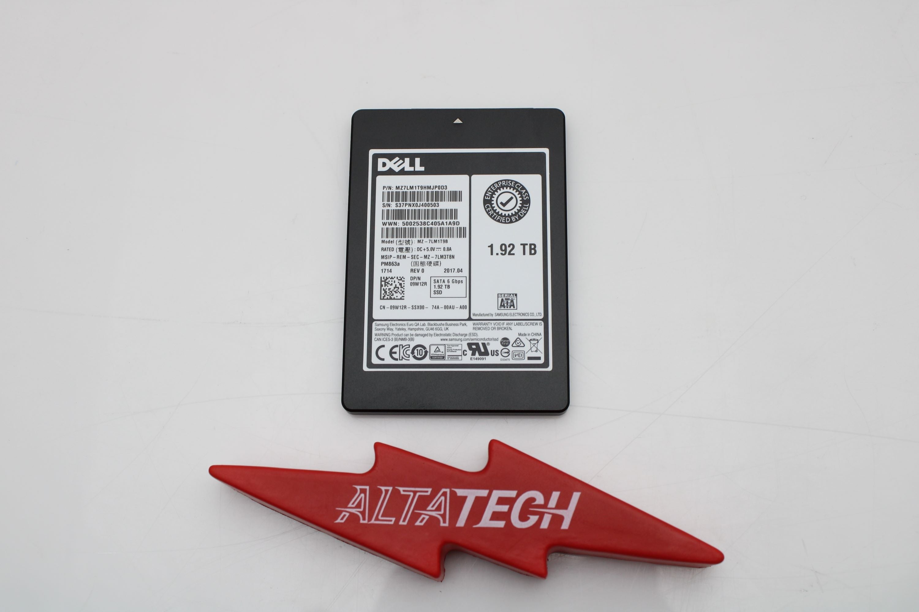 Dell 400-ALGX 1.92TB SSD SATA 2.5 6G RI PM863A