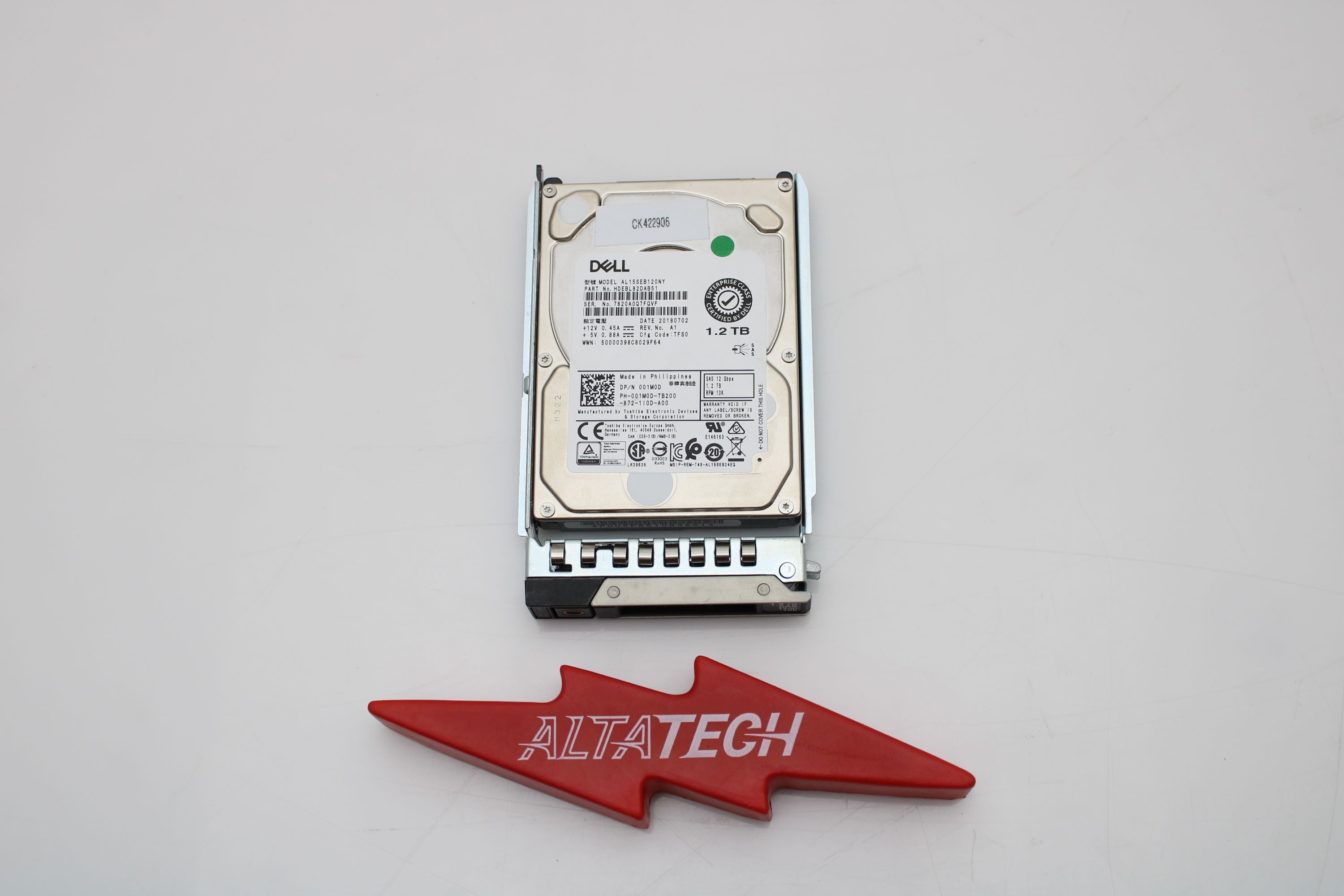 Dell 400-ASHJ 1.2TB 10K SAS 2.5 12G HDD
