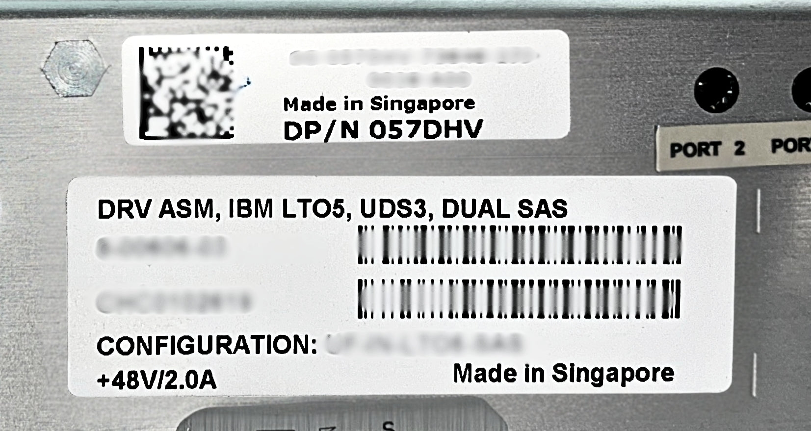 Dell 57DHV 1.5/3TB LTO5 FH SAS TAPE ML6000