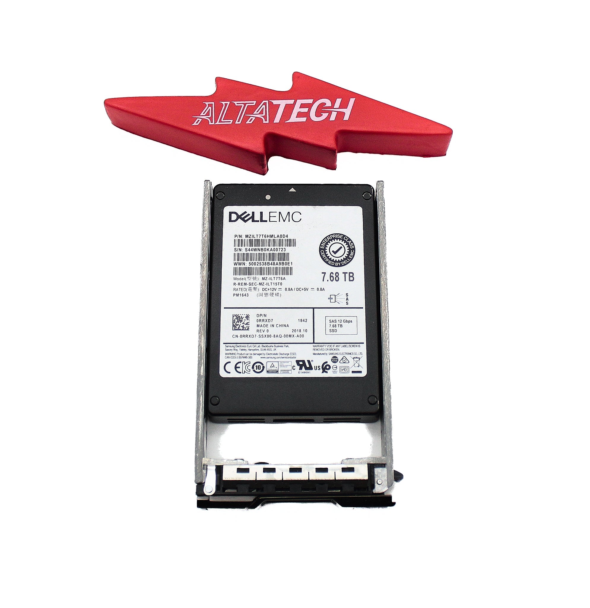 Dell 7.68T-SSD-S-2.5-CML 7.68TB SSD SAS 2.5 12G CML