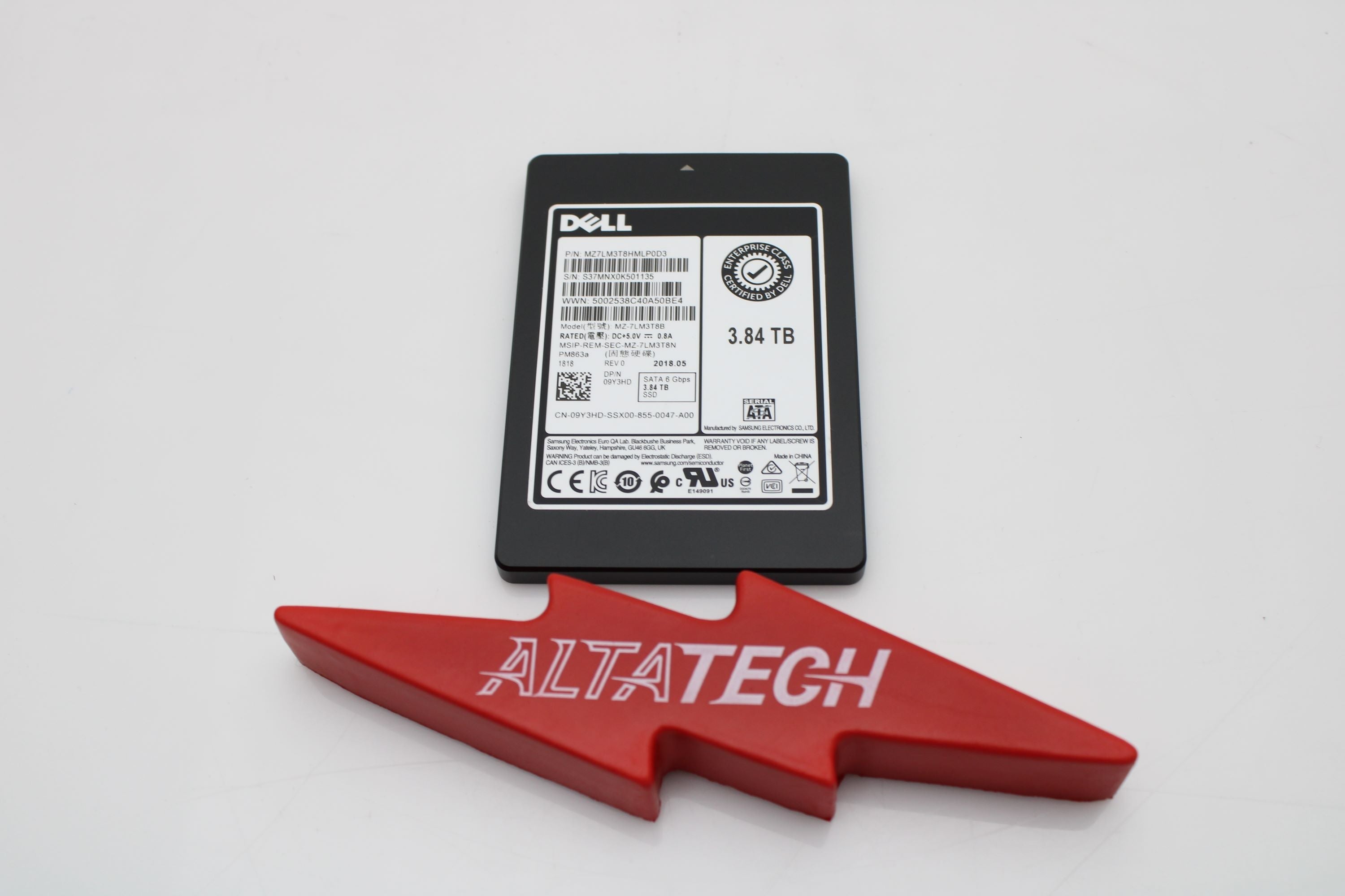 Dell 9Y3HD 3.84TB SSD SATA 2.5 6G RI