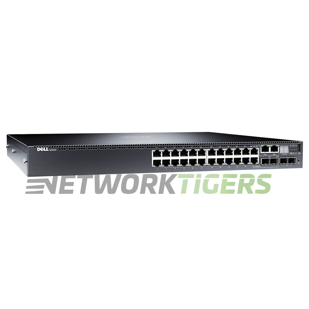 NEW Dell N3024ET-ON 24x 1GB RJ45 2x 10GB SFP+ 2x 1GB Combo Switch