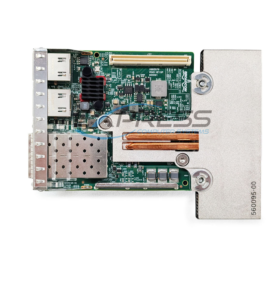 Dell Broadcom 57412 Dual Port 10Gb, SFP+ & 5720 Dual Port 1GBase-T rNDC | NWMNX