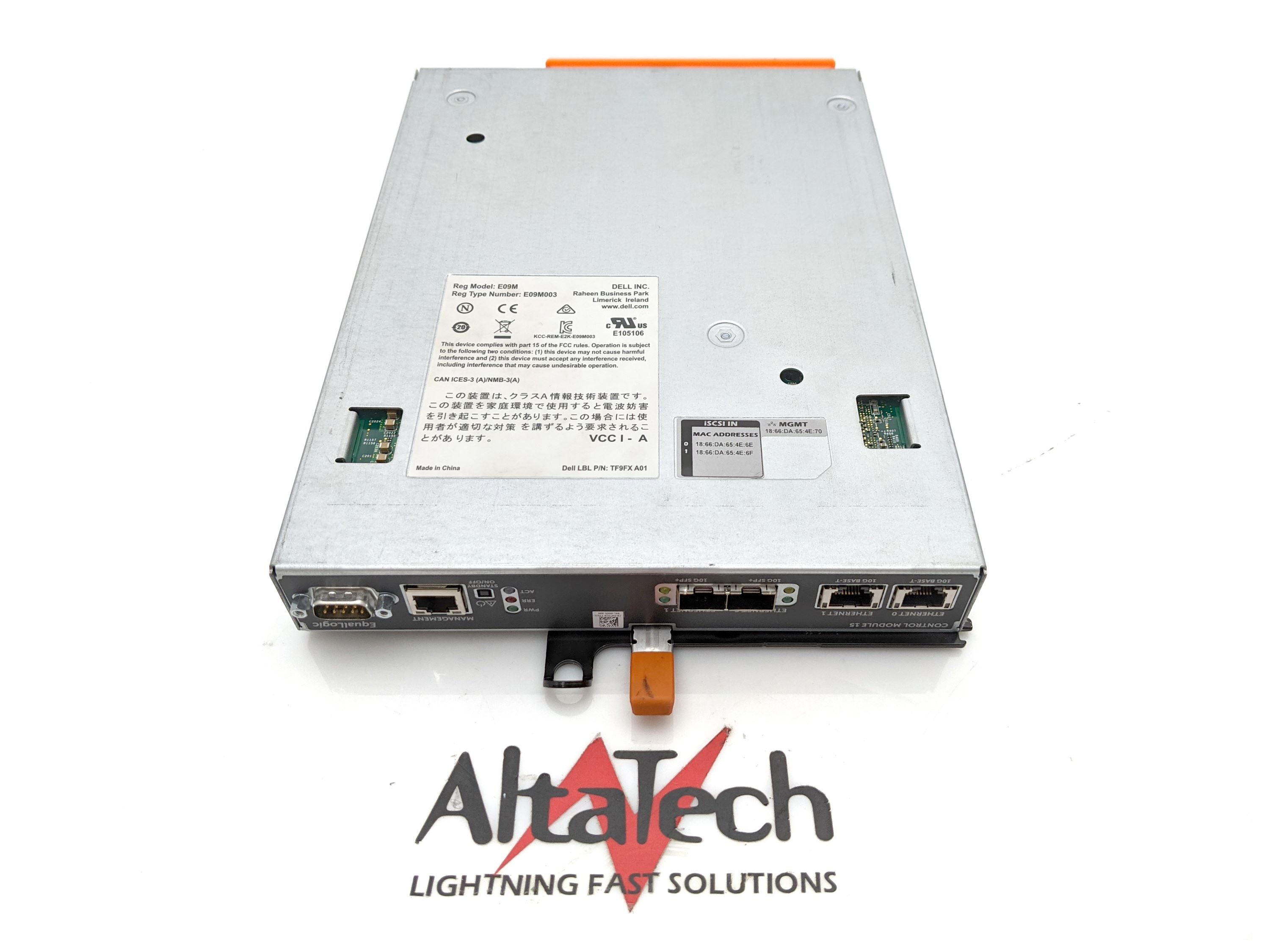 Dell D85Y9 EqualLogic Type 15 iSCSI Array Controller PN DCY2N