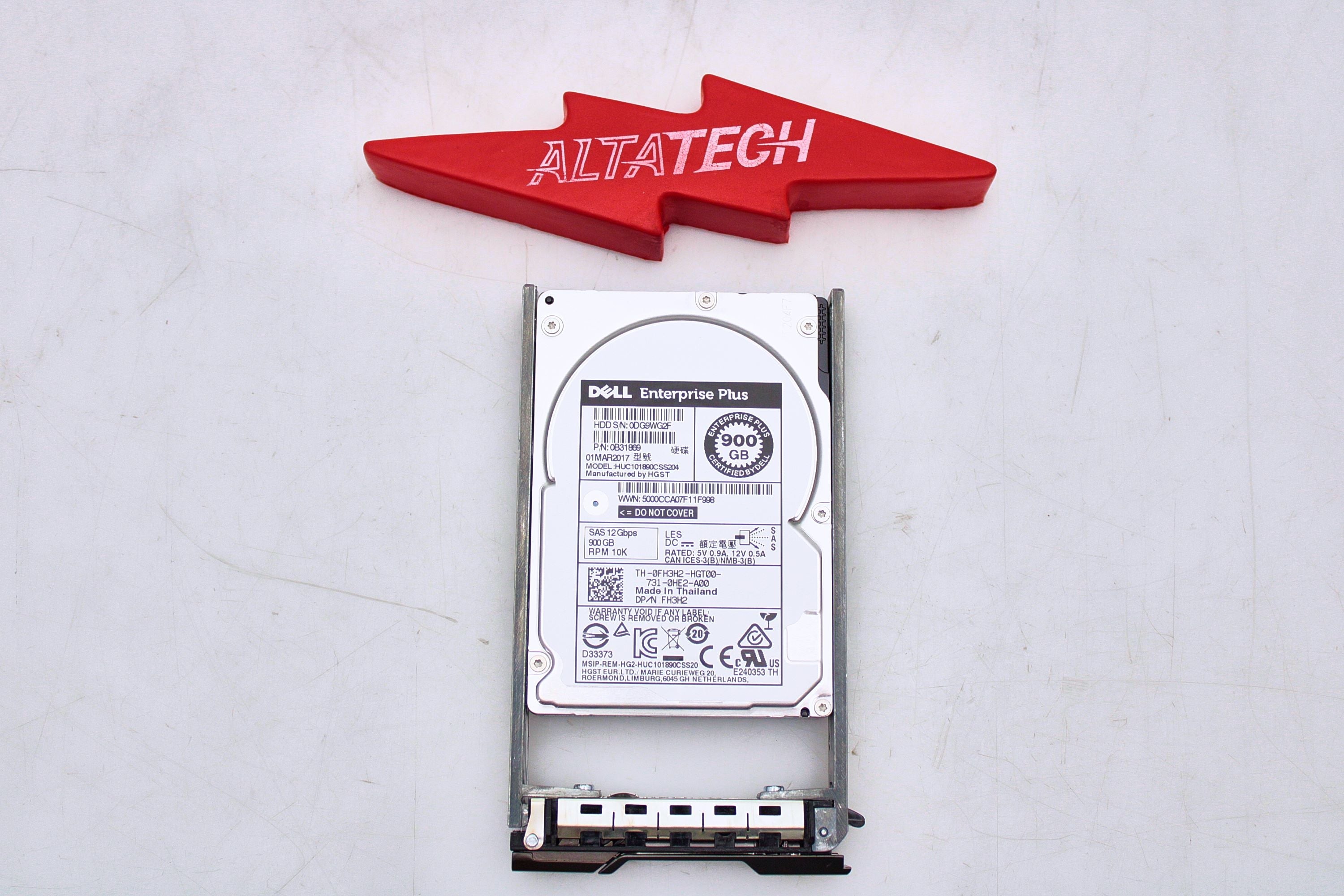 Dell FH3H2-CML 900GB 10K SAS 2.5 12G 0B31869 E+