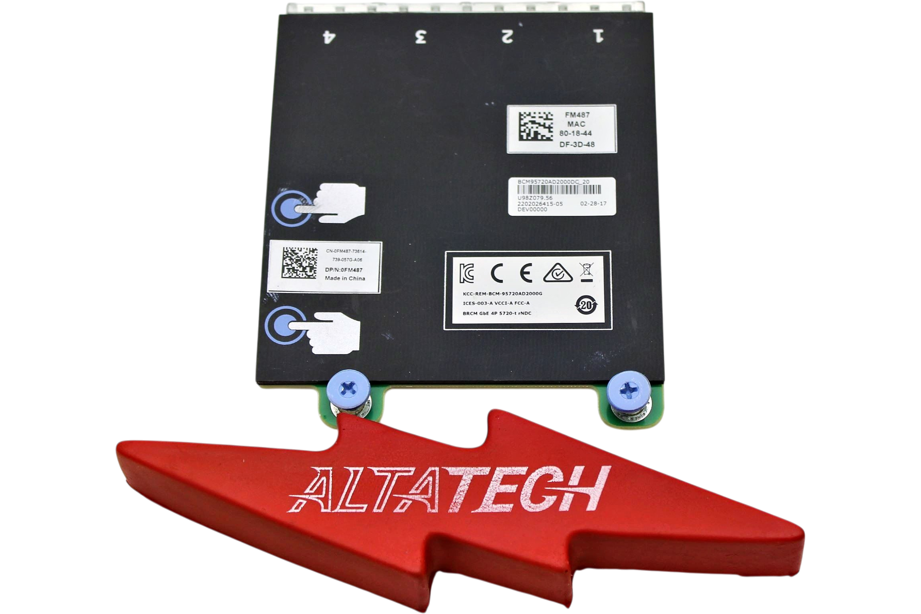 Dell FM487 Broadcom 5720 1GB Quad-Port Network Daughter Card