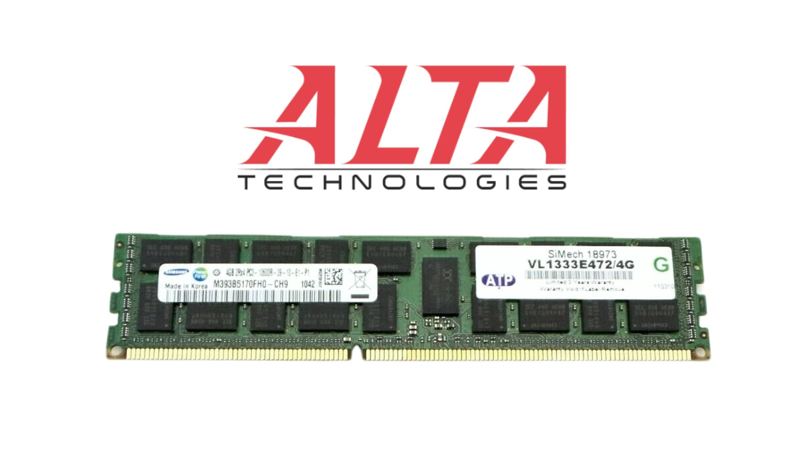 Dell M393B5170FH0-CH9Q5 4GB PC3-10600R DDR3-1333 2RX4 ECC