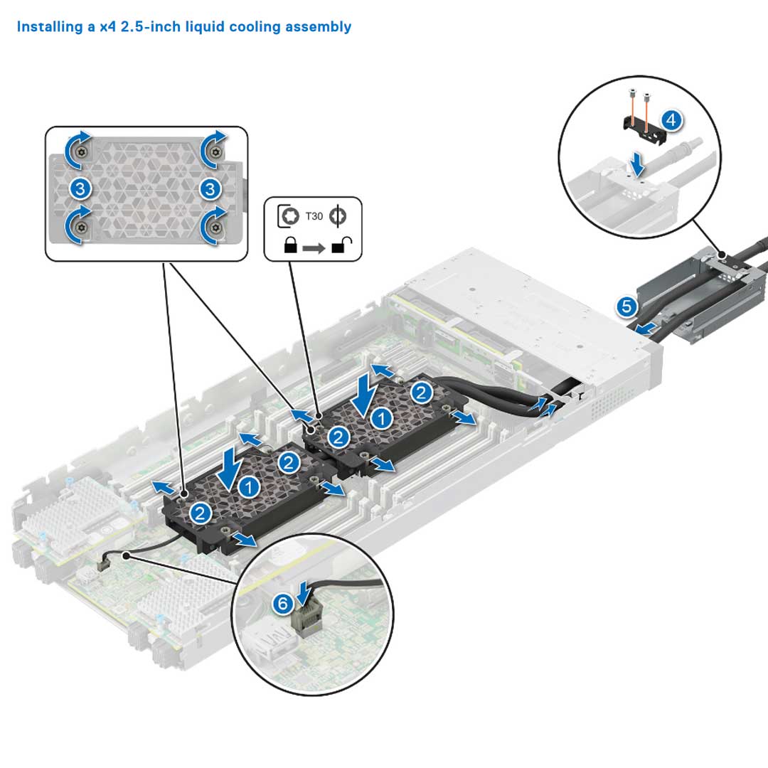 Dell PowerEdge MX760c 4x 2.5" SFF Compute Sled Chassis