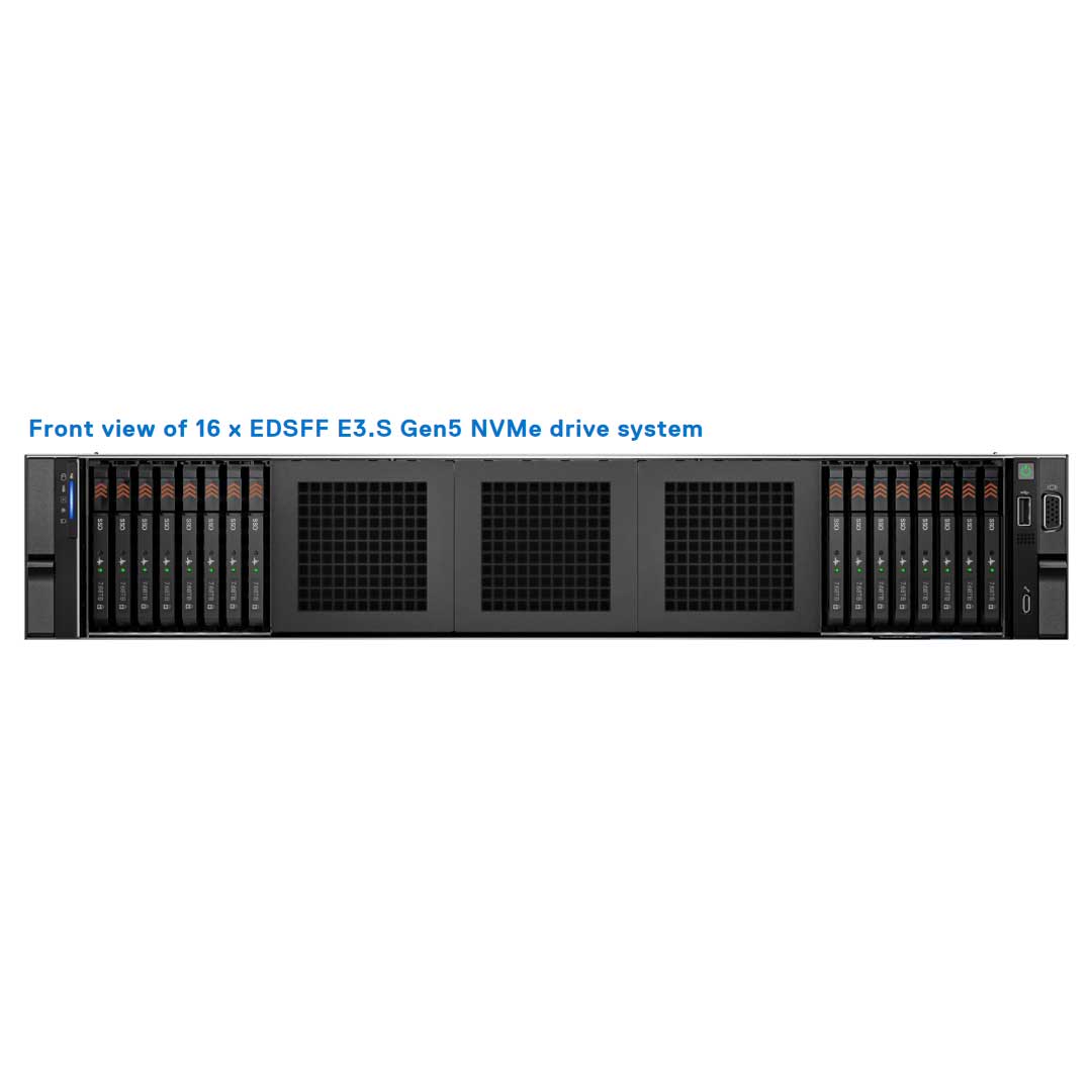 Dell PowerEdge R760 Rack Server (16x 2.5" EDSFF E3.S) | Configurable