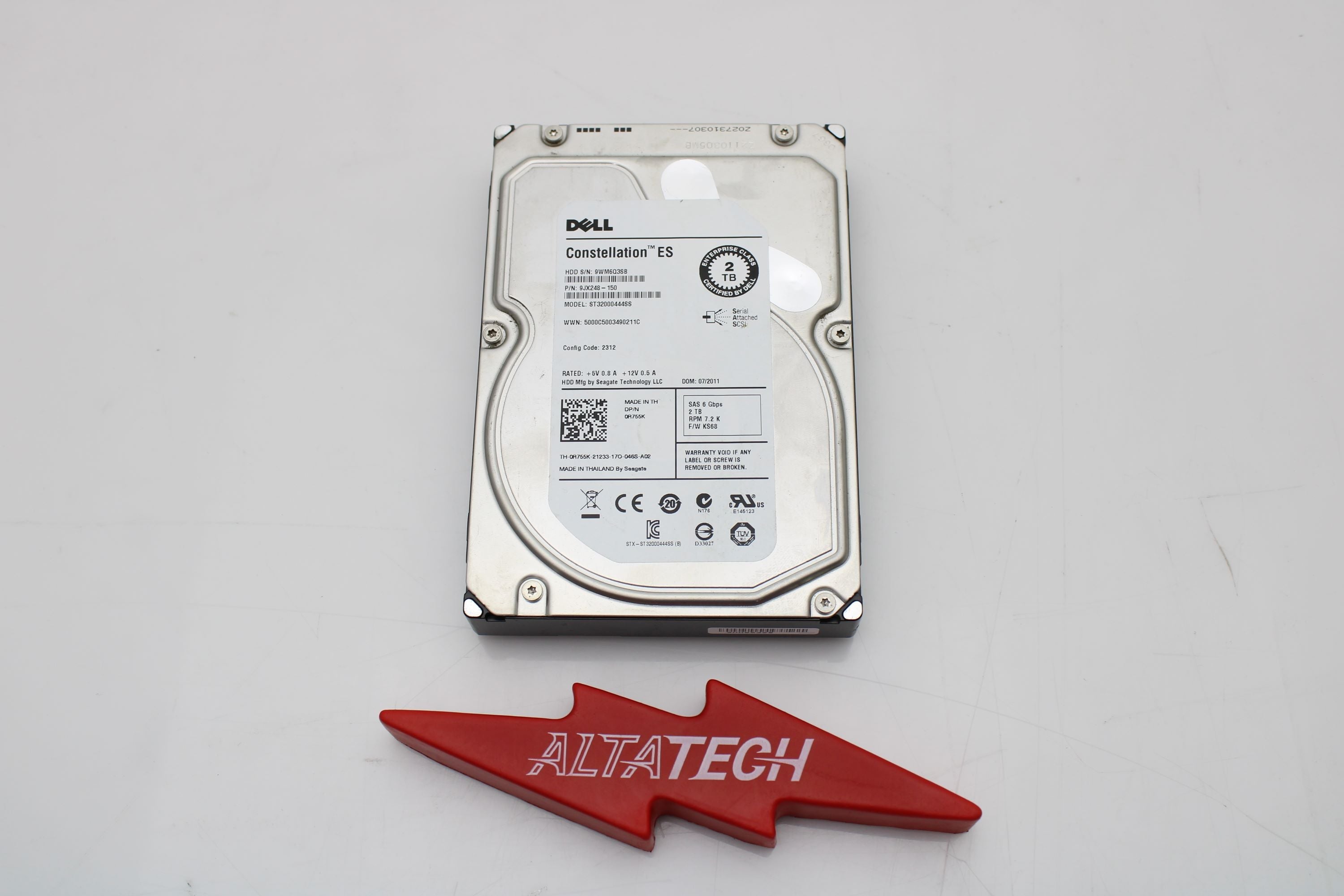 Dell 0R755K 2TB 7.2K SAS 3.5 6G ST32000444SS