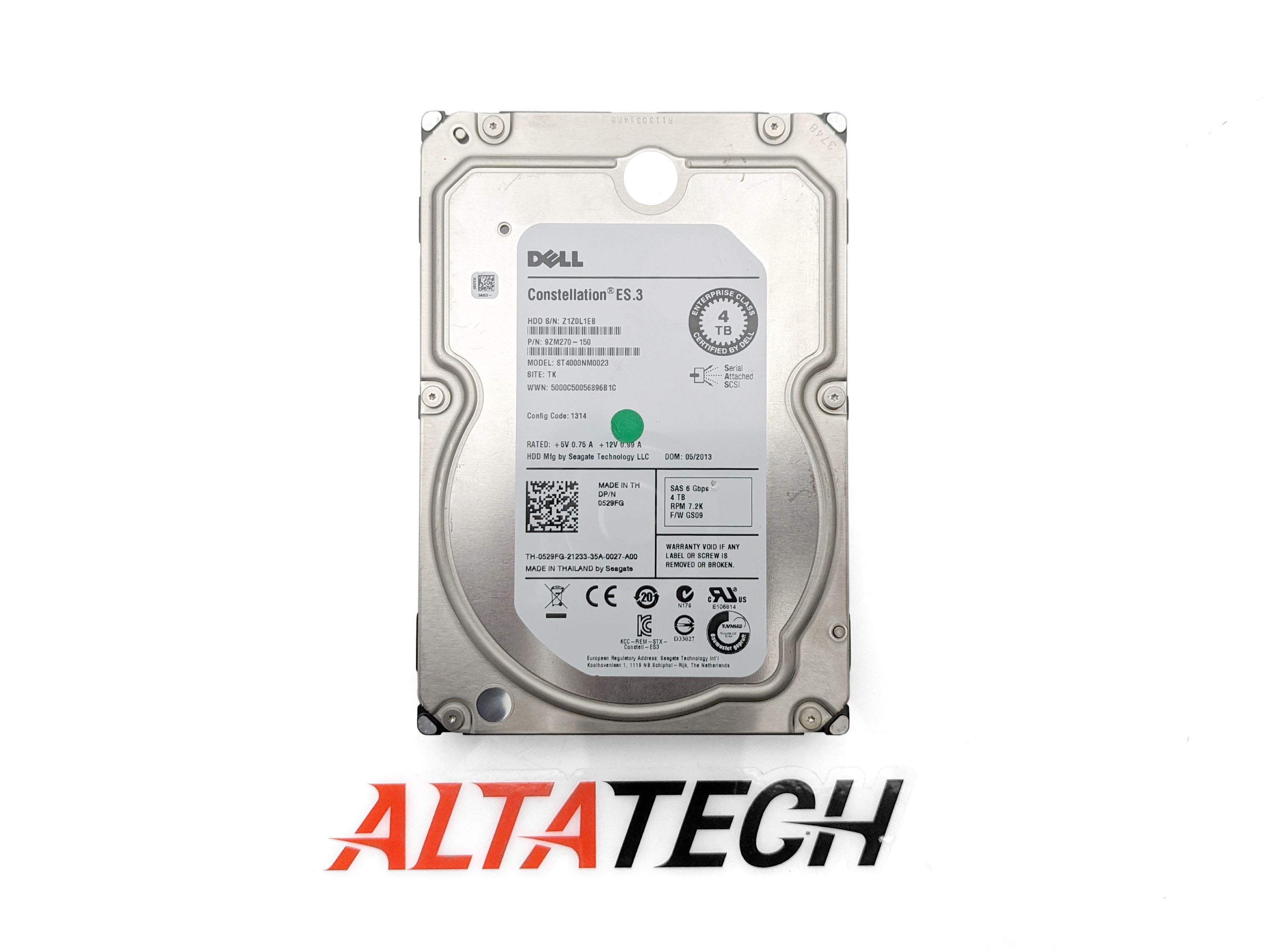 Dell 0RR1NJ 4TB 7.2K SAS 3.5" 6G HDD