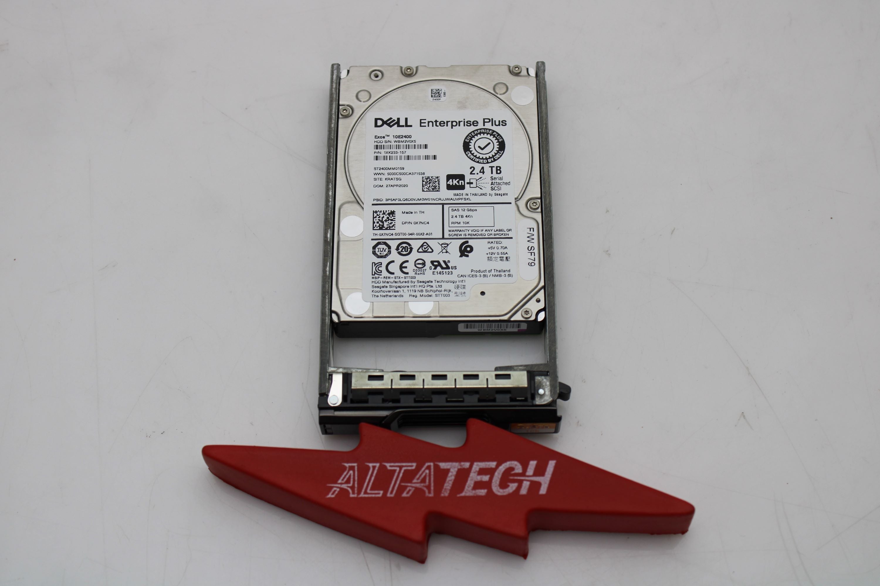 Dell X7NC4-CML 2.4TB 10K SAS 2.5 12G SED 4K ST2400MM0159 / 1XK233-157