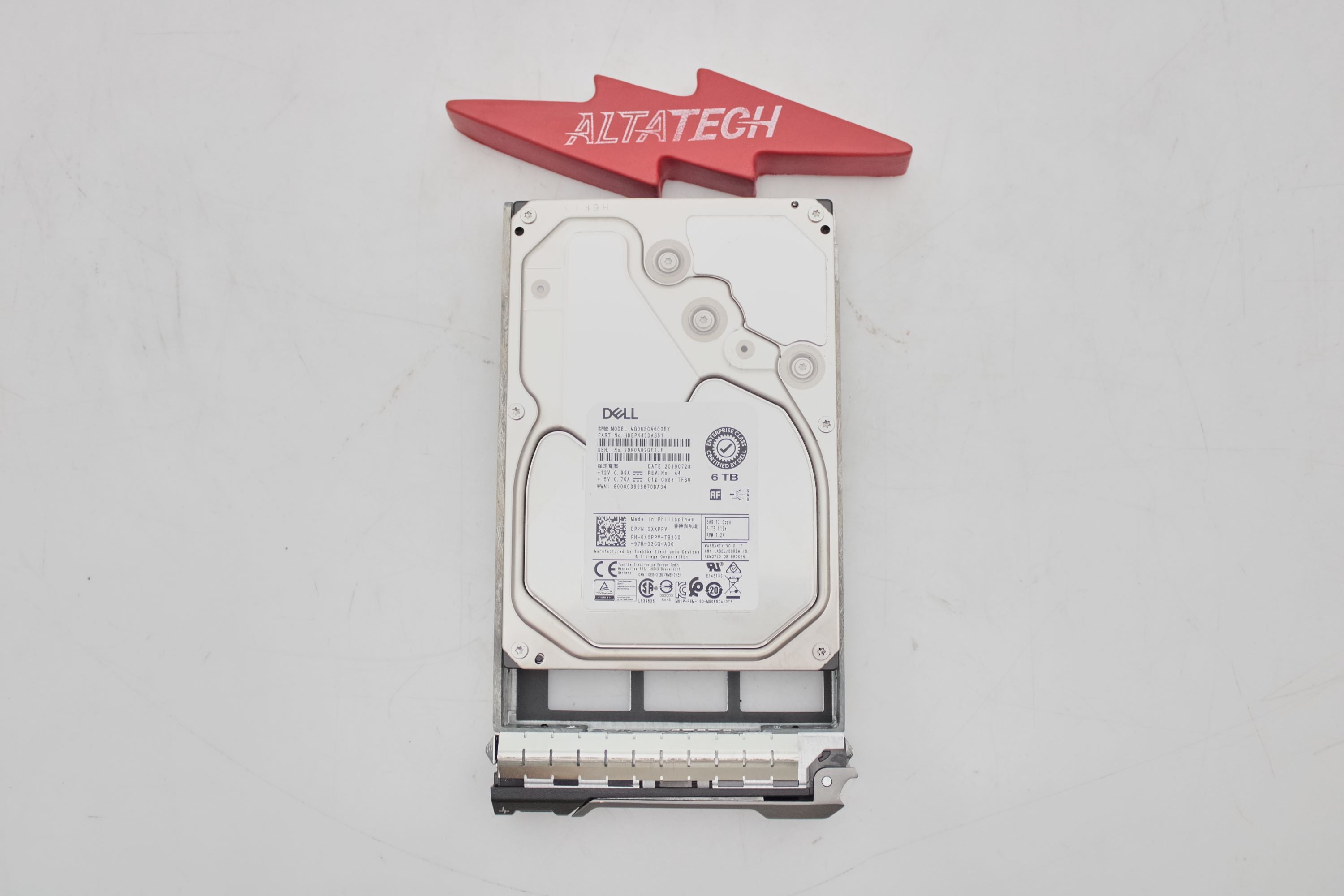 Dell XXPPV 6TB 7.2K SAS 3.5 12G 512E SIE MG06SCA600EY / HDEPK43DAB51