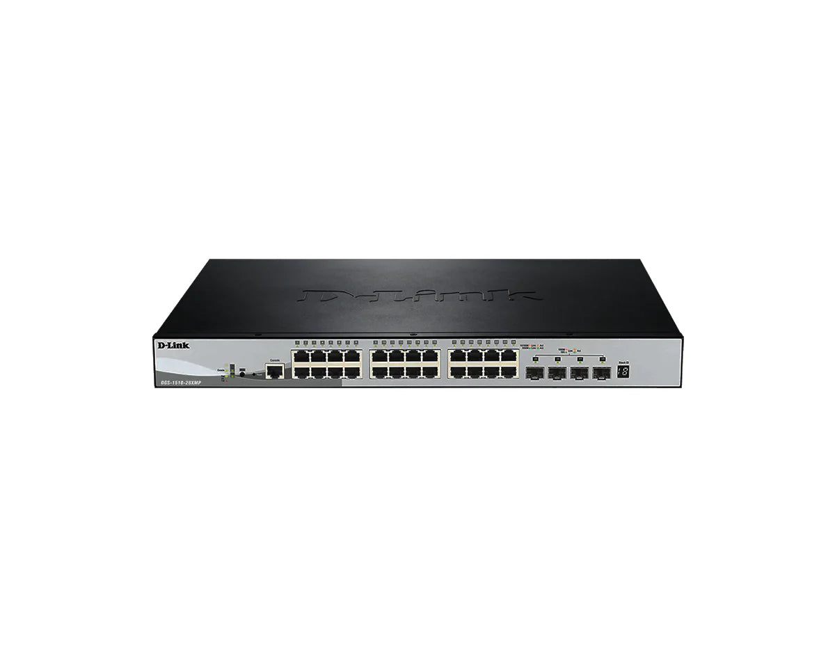 D-Link Gigabit Stackable Smart Managed Switch with 10G Uplinks DGS-1510-28XMP