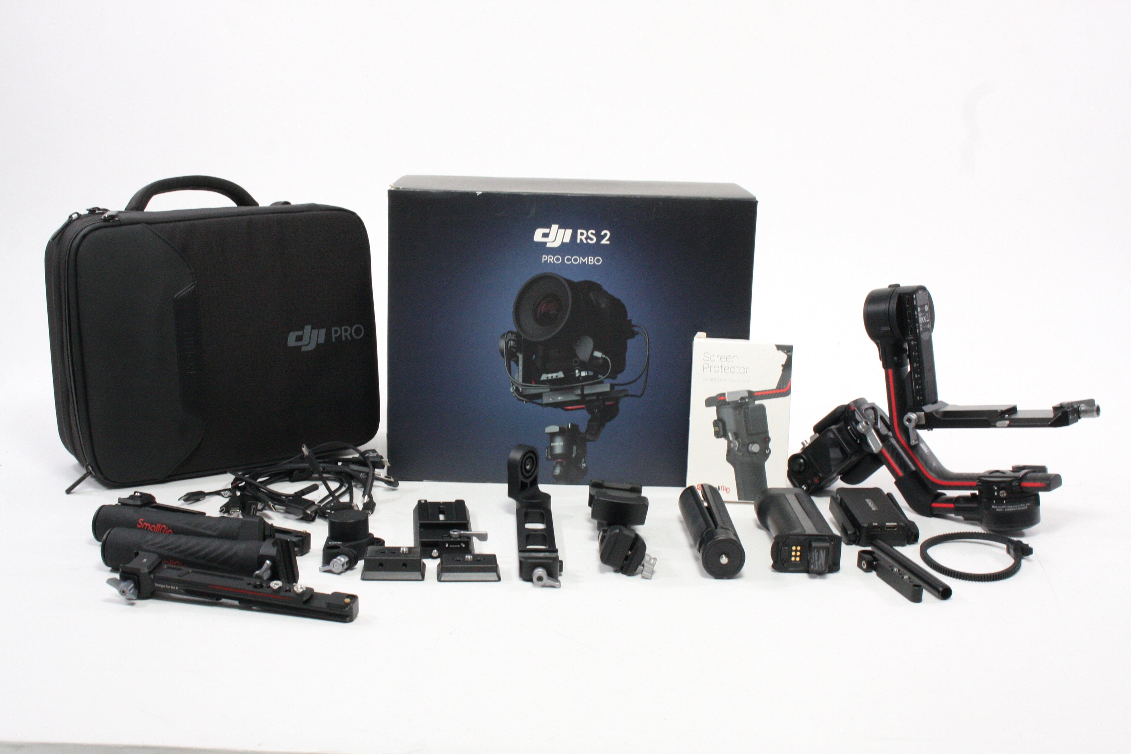 DJI RS 2 PRO COMBO Gimal Stabilizer with (2) SmallRig A01 3027 Handle