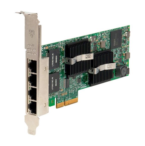 0YT674 - Dell Intel PRO/1000 VT 1Gbps Quad Ports PCI Express Gigabit Server Network Adapter
