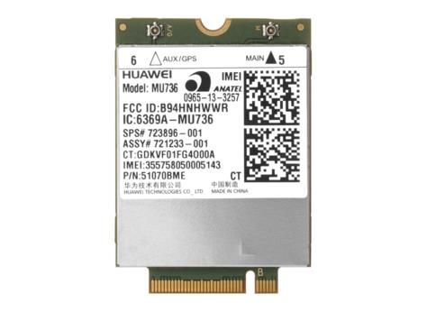 723896-001 - HP Mini PCI MU736 HS3114 HSPA+ GPS Wireless Mobile Broadband Module with 2 WWAN