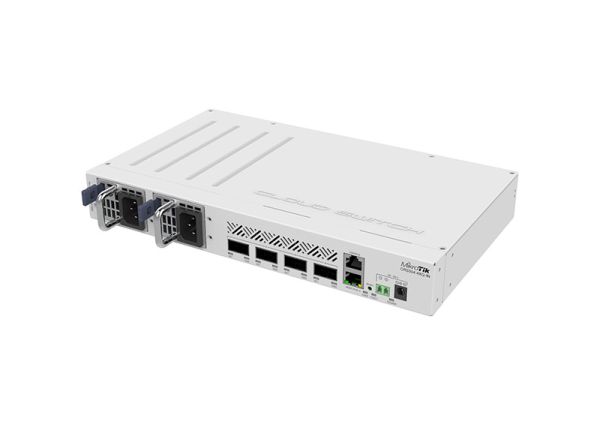 CRS504-4XQ-IN - MikroTik CRS504 4-Ports 100GBASE-X QSFP28 Layer 3 Rack-mountable Managed Network Switch