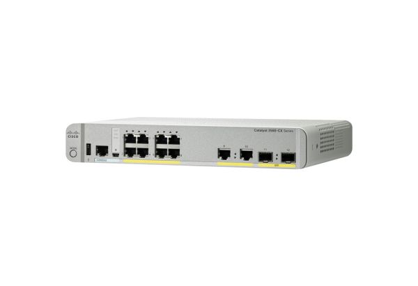 WS-C3560CX-8TC-S - Cisco Catalyst 3560-CX Series 8-Ports 10/100/1000BASE-T Ethernet Layer 3 Rack-mountable Managed Network Switch with 2-Ports SFP
