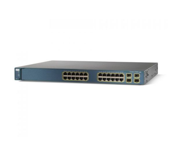 WS-C3560G-24TS-E - Cisco Catalyst 3560 Series 24-Ports 10/100/1000BASE-T Ethernet Layer 3 Rack-mountable Managed Network Switch with 4-Ports SFP